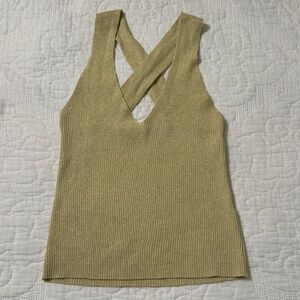 Zara sleeveless sweater, x-small, gold